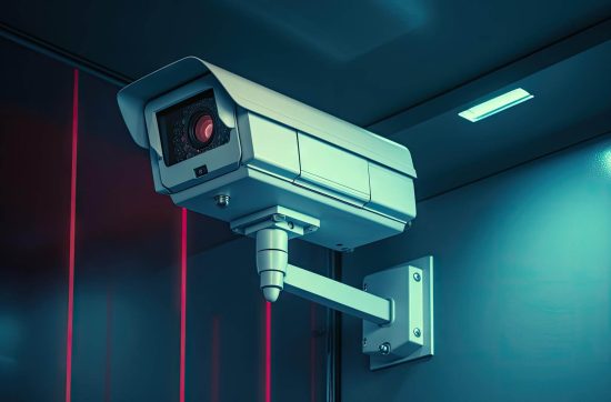 Illustrative photograph of a surveillance camera