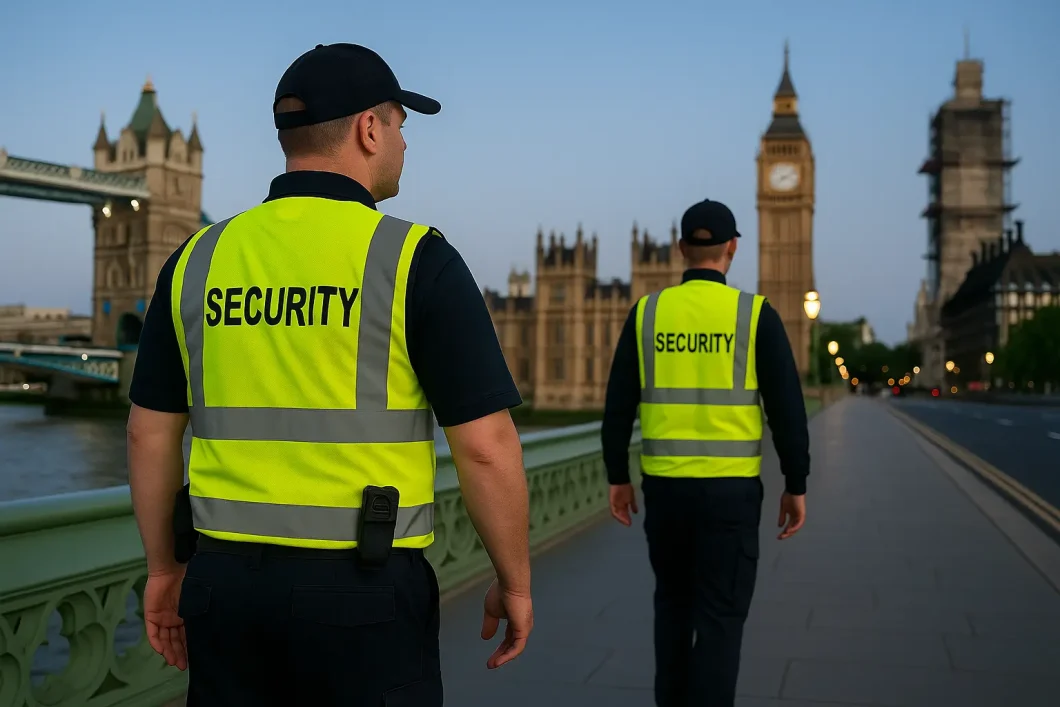 SIA-licensed security guards on patrol in London